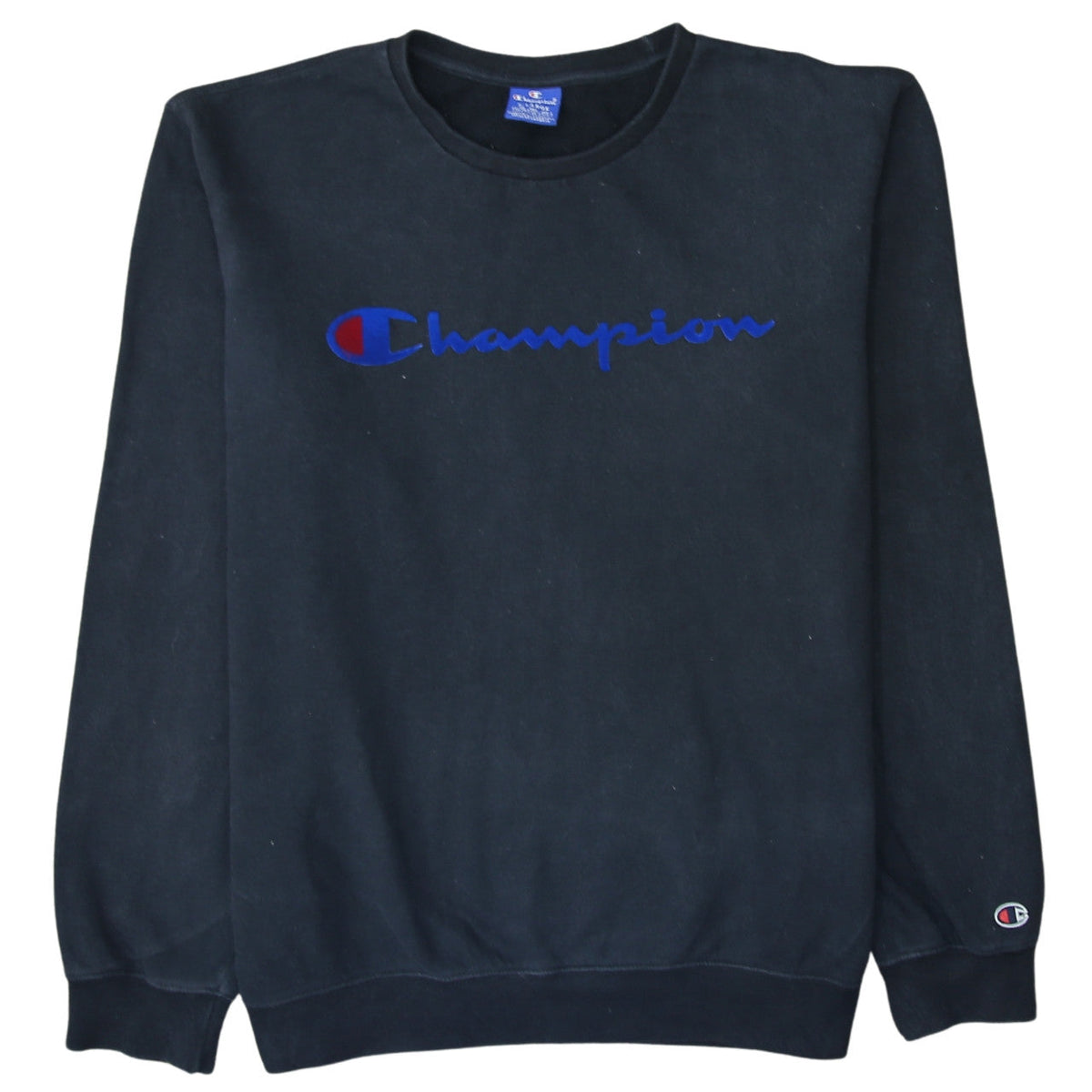 Mens UK Size XL Champion Black Pullover Sweatshirt