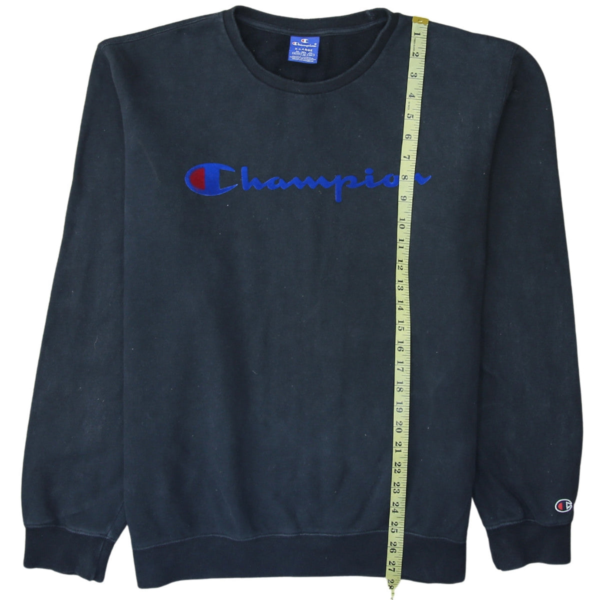 Mens UK Size XL Champion Black Pullover Sweatshirt