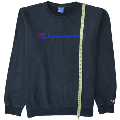 Mens UK Size XL Champion Black Pullover Sweatshirt