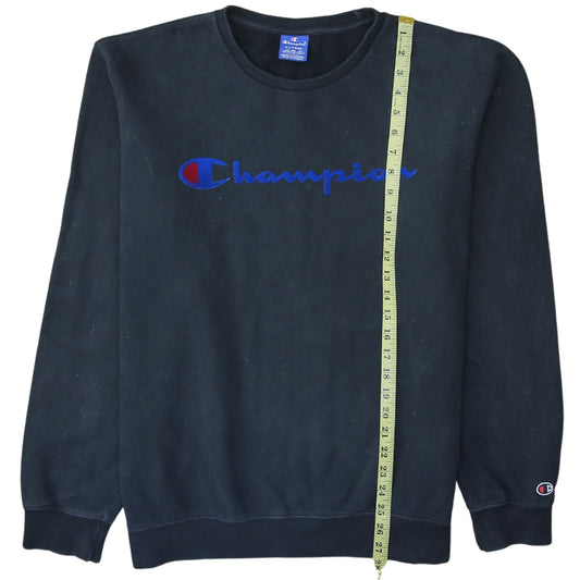 Mens UK Size XL Champion Black Pullover Sweatshirt
