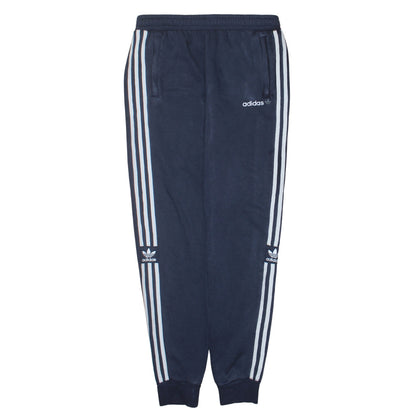 Adidas Boys Blue Jogger Sweatpants 15-16 Years Fleece Tapered Bottoms