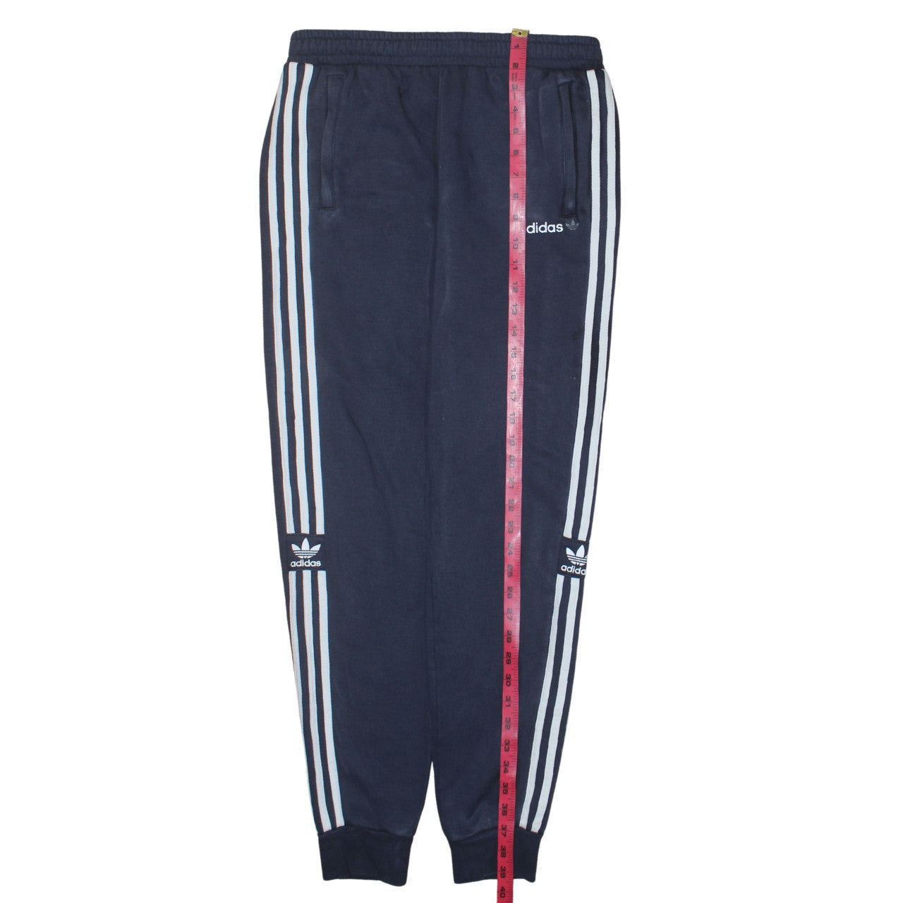 Adidas Boys Blue Jogger Sweatpants 15-16 Years Fleece Tapered Bottoms
