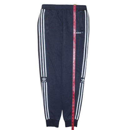 Adidas Boys Blue Jogger Sweatpants 15-16 Years Fleece Tapered Bottoms