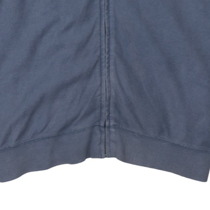 Mens UK Size L Quiksilver Blue Full Zip Hoodie