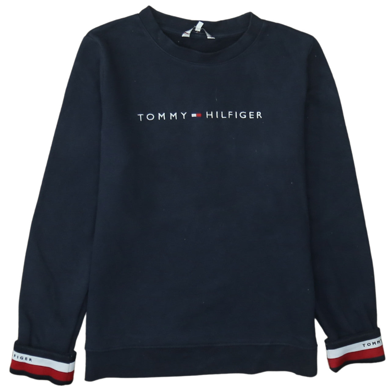 Womens UK Size S Tommy Hilfiger Blue Pullover Sweatshirt