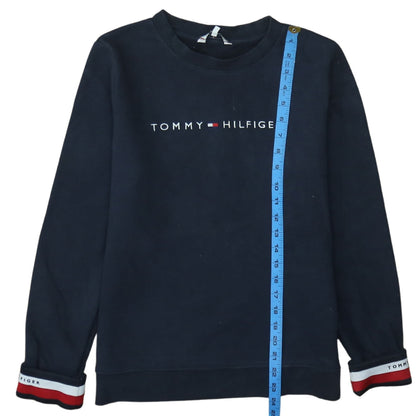 Womens UK Size S Tommy Hilfiger Blue Pullover Sweatshirt