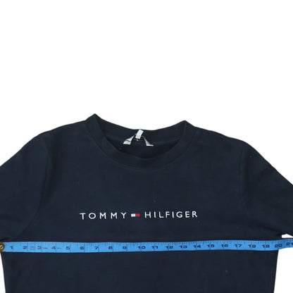 Womens UK Size S Tommy Hilfiger Blue Pullover Sweatshirt