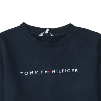 Womens UK Size S Tommy Hilfiger Blue Pullover Sweatshirt