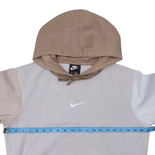 Womens UK Size XS Nike Beige Pullover Hoodie