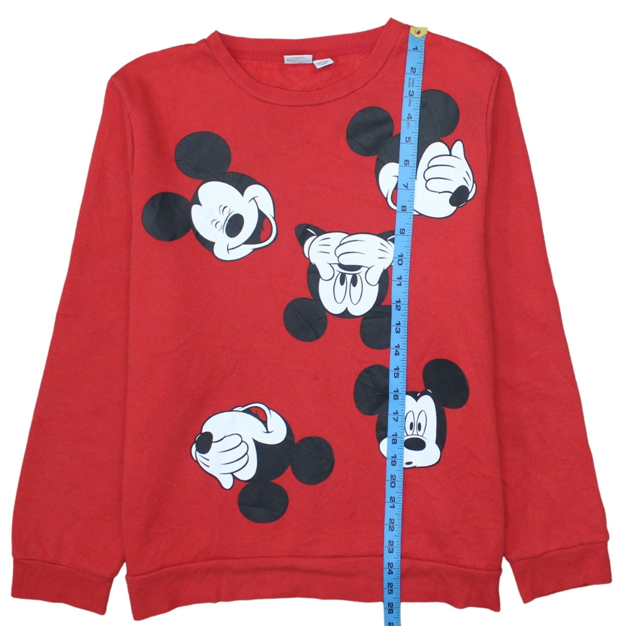 Womens UK Size L Disney Red Pullover Sweatshirt