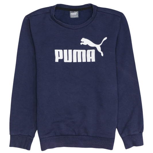 Mens UK Size XS PUMA Blue Pullover Sweatshirt