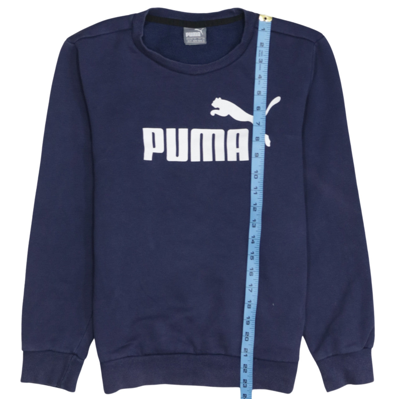 Mens UK Size XS PUMA Blue Pullover Sweatshirt