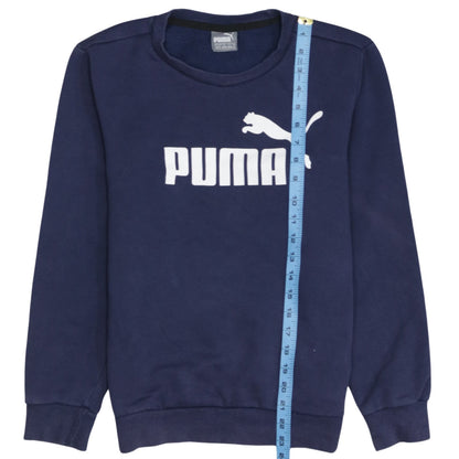 Mens UK Size XS PUMA Blue Pullover Sweatshirt