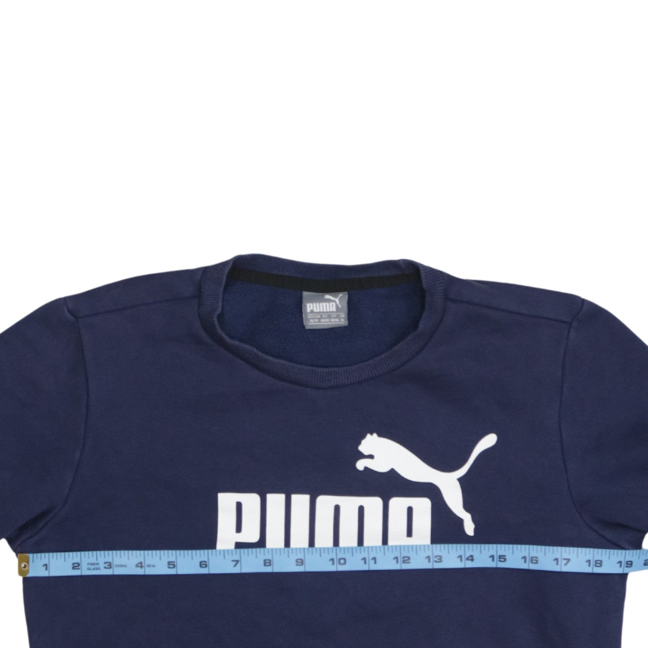 Mens UK Size XS PUMA Blue Pullover Sweatshirt
