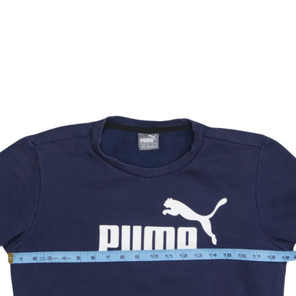 Mens UK Size XS PUMA Blue Pullover Sweatshirt