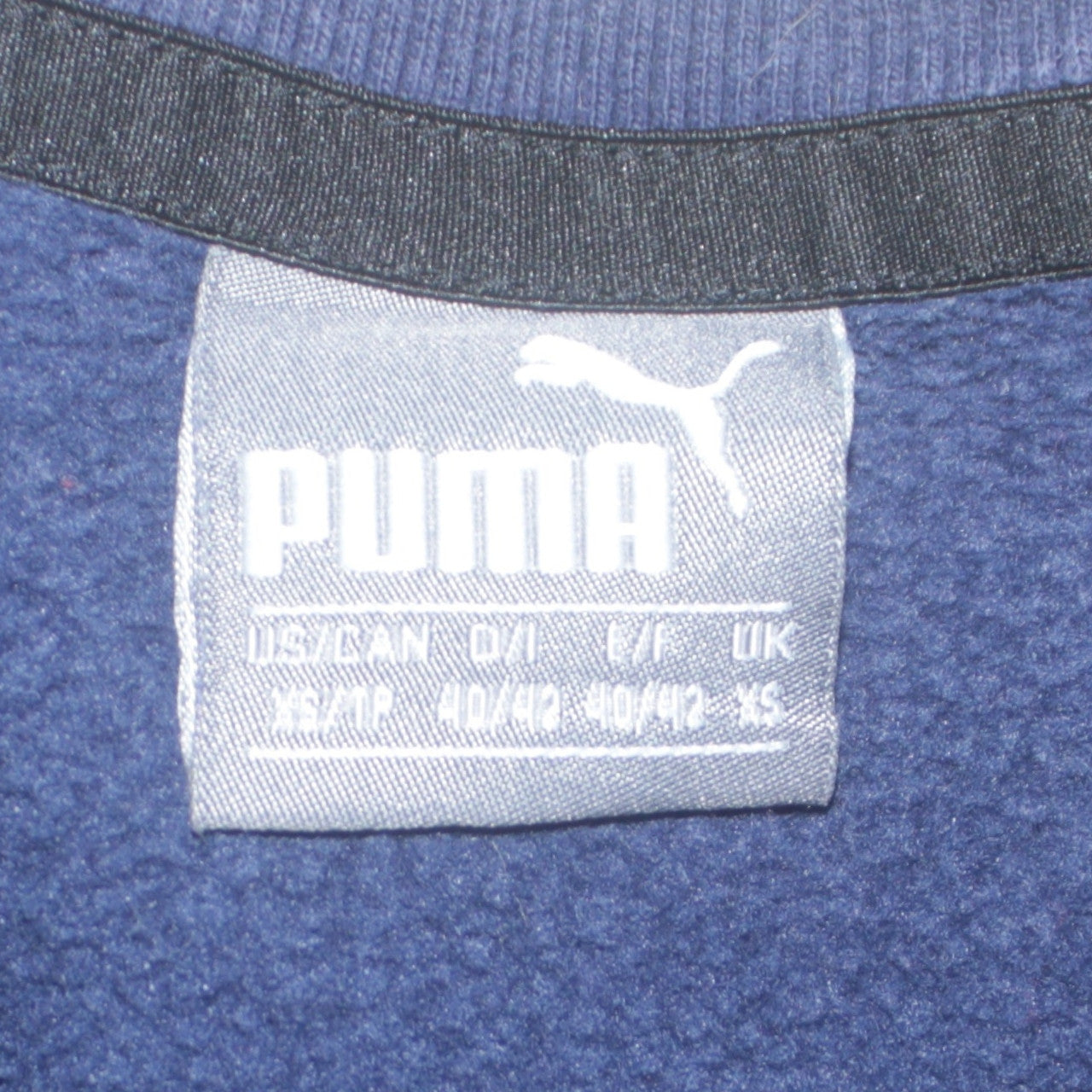 Mens UK Size XS PUMA Blue Pullover Sweatshirt