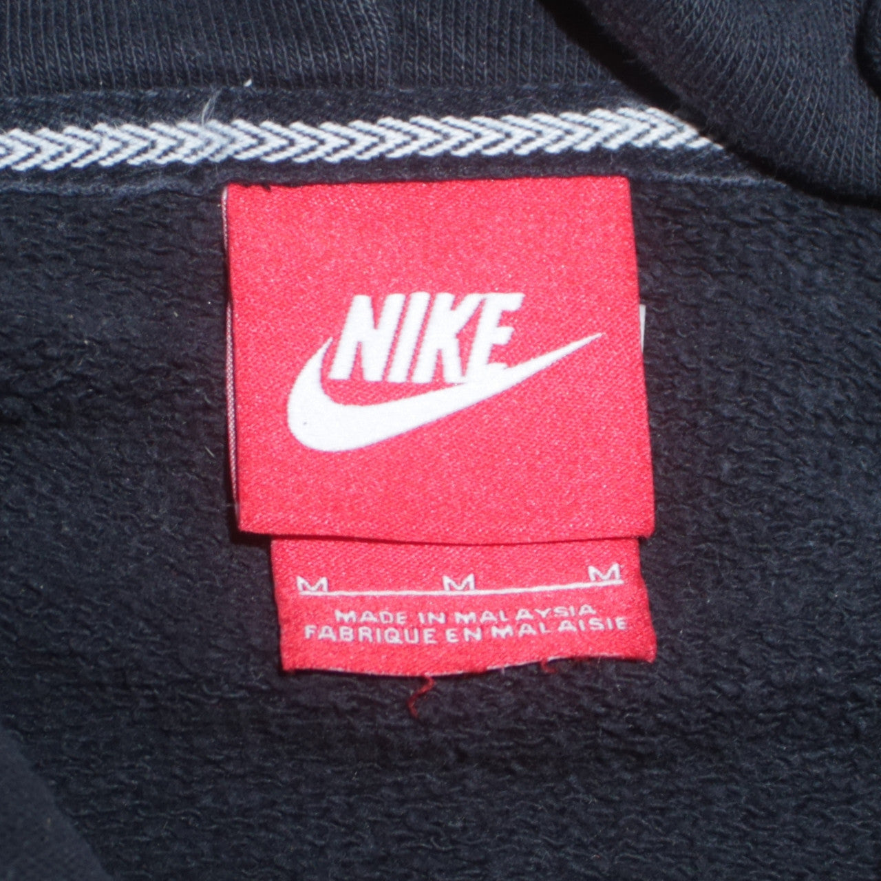 Mens UK Size M Nike Black Pullover Hoodie