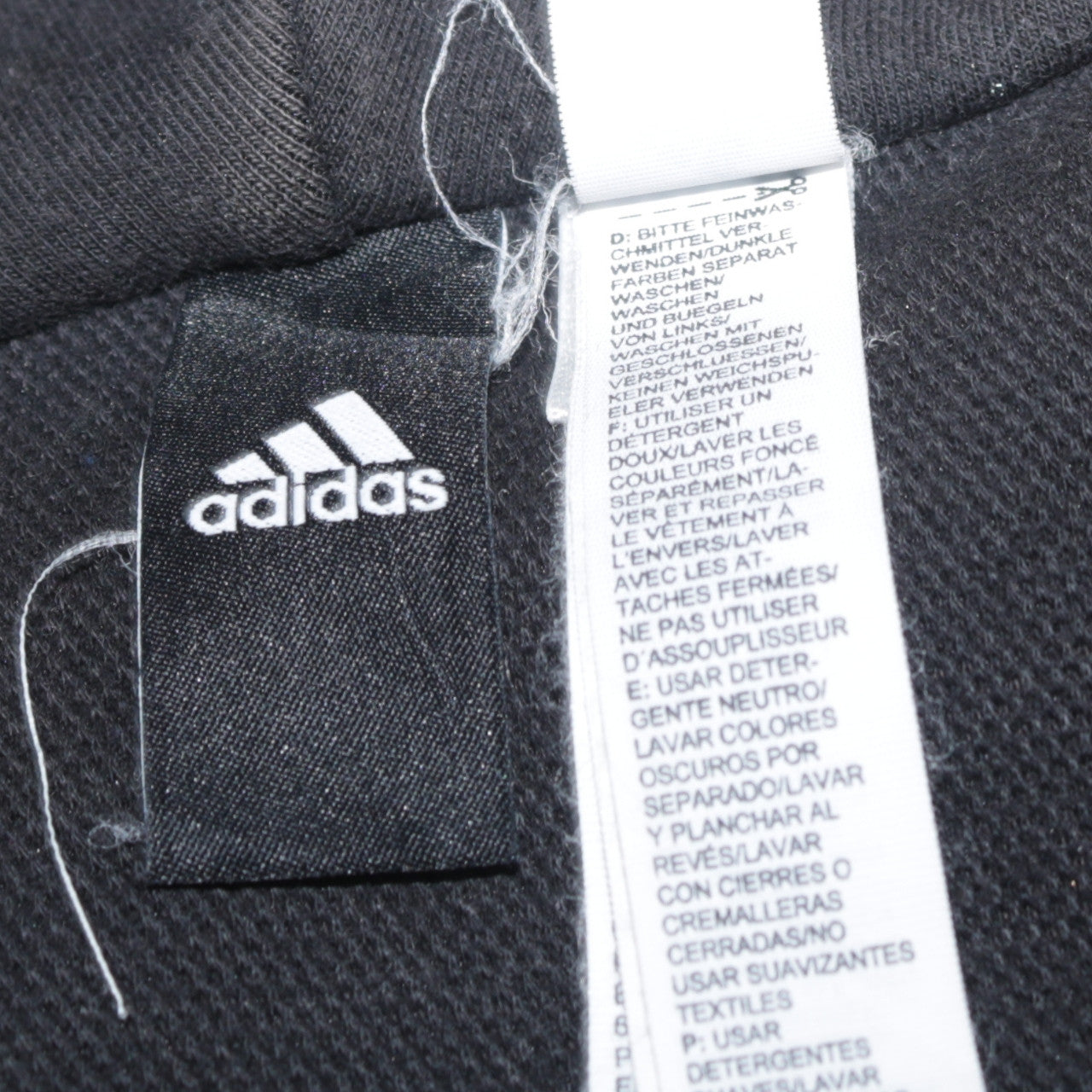 Mens UK Size 2XL adidas Grey Full Zip Hoodie
