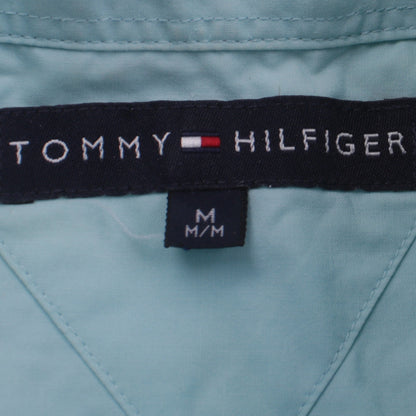 Tommy Hilfiger Men's Blue Button-Down Long Sleeve Cotton Shirt M
