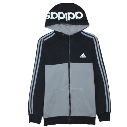 Mens UK Size M adidas Black Full Zip Hoodie