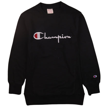 Mens UK Size L Champion Black Pullover Sweatshirt