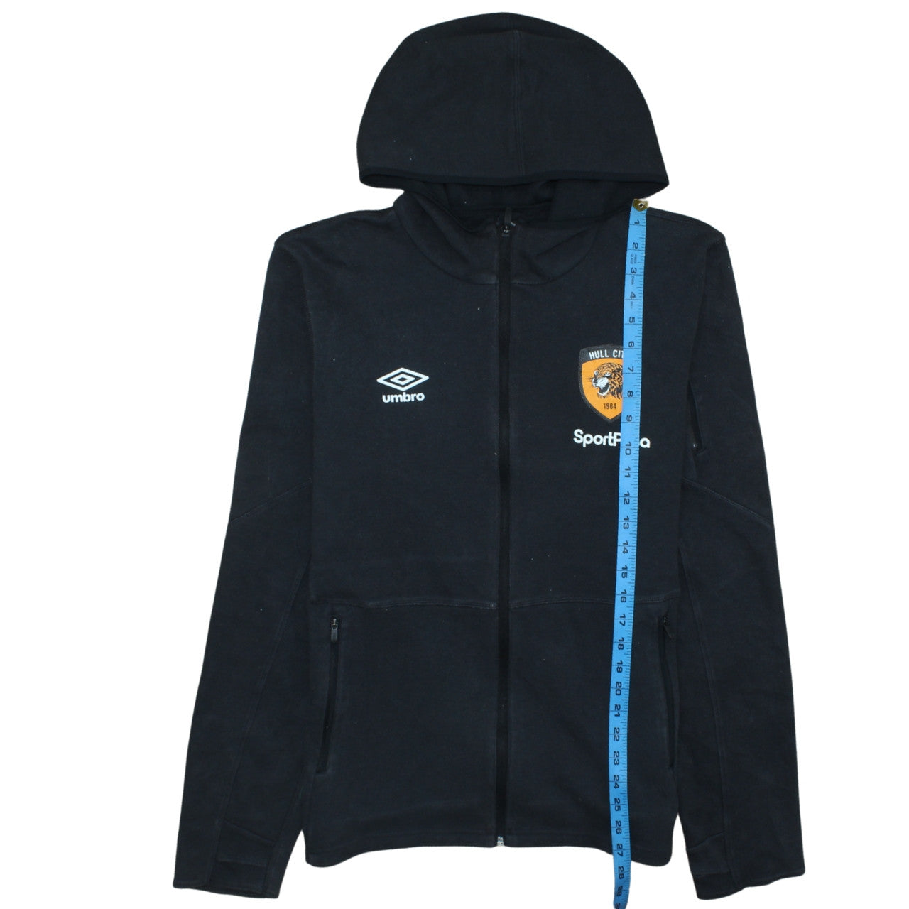 Mens UK Size L Umbro Black Full Zip Hoodie