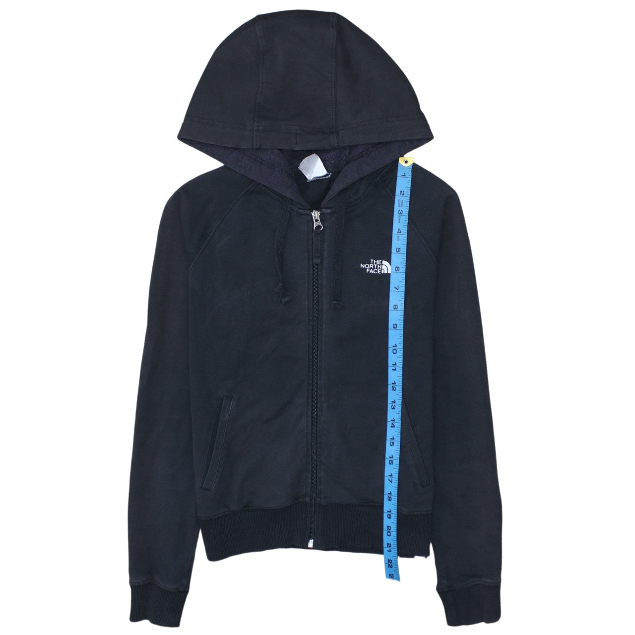 Womens UK Size S The North Face Black Full Zip Hoodie