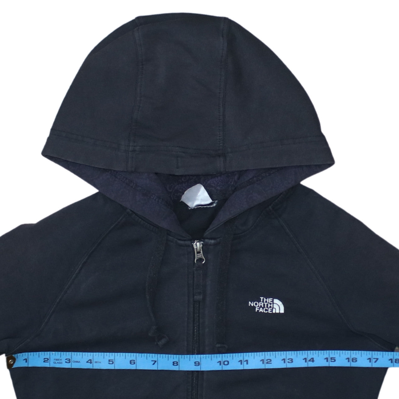 Womens UK Size S The North Face Black Full Zip Hoodie