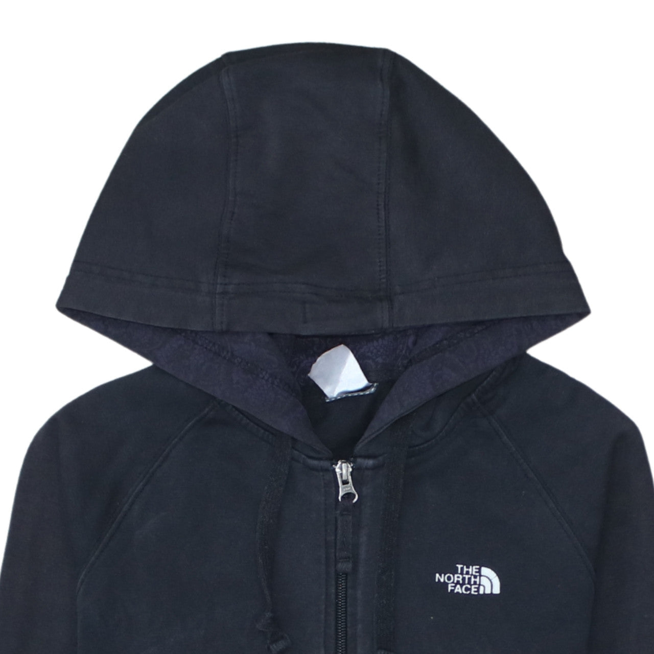 Womens UK Size S The North Face Black Full Zip Hoodie