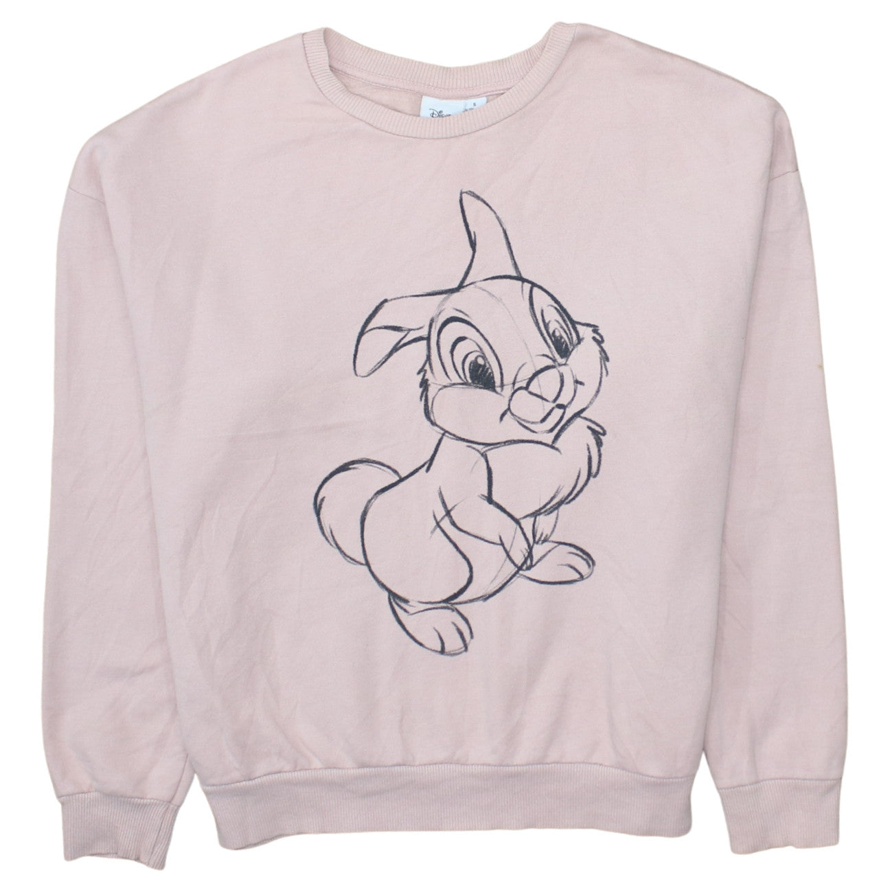Womens UK Size 10/12 Disney Pink Pullover Sweatshirt