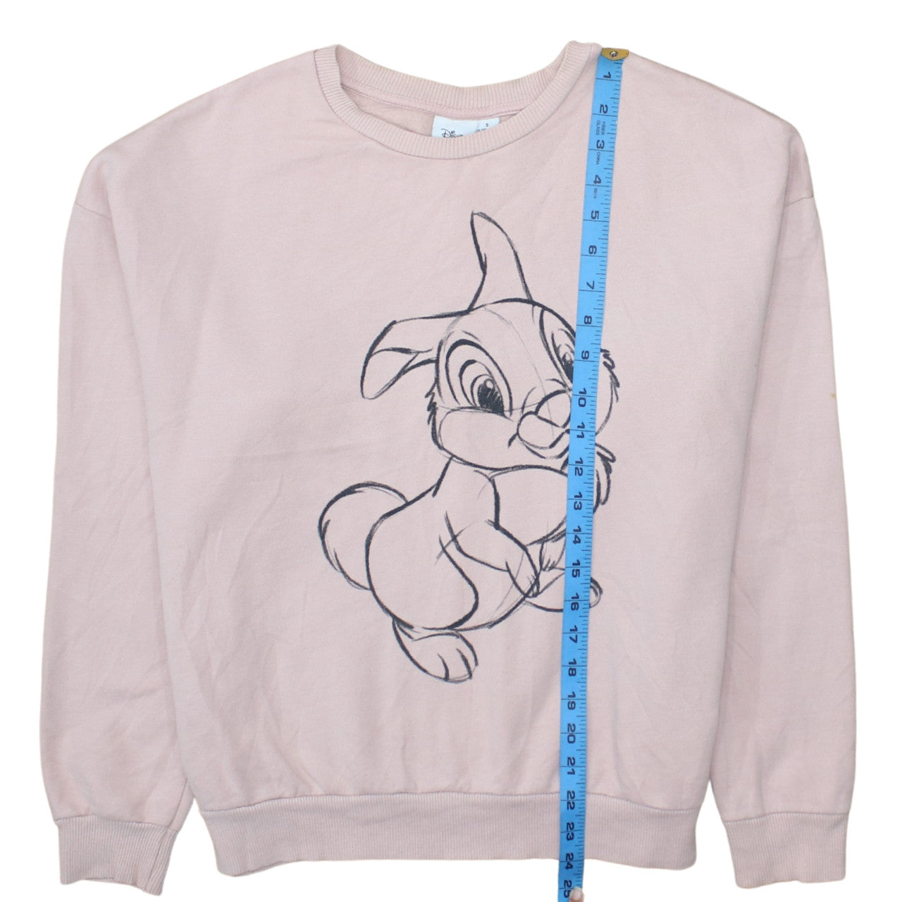 Womens UK Size 10/12 Disney Pink Pullover Sweatshirt