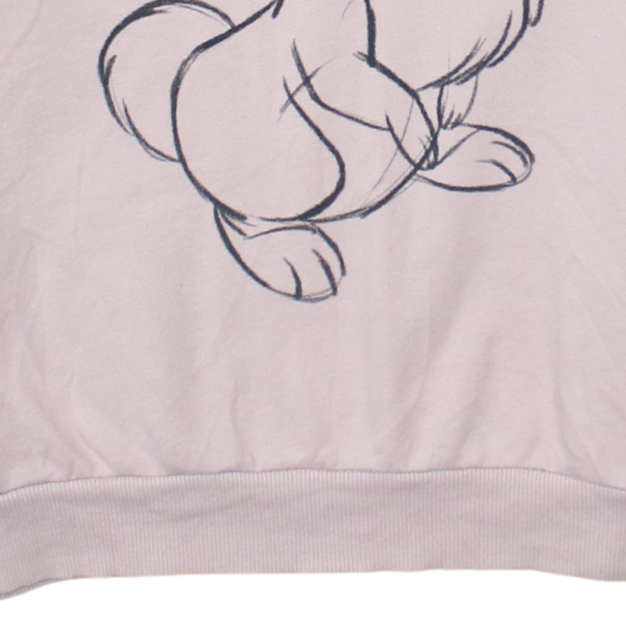 Womens UK Size 10/12 Disney Pink Pullover Sweatshirt