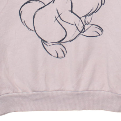Womens UK Size 10/12 Disney Pink Pullover Sweatshirt