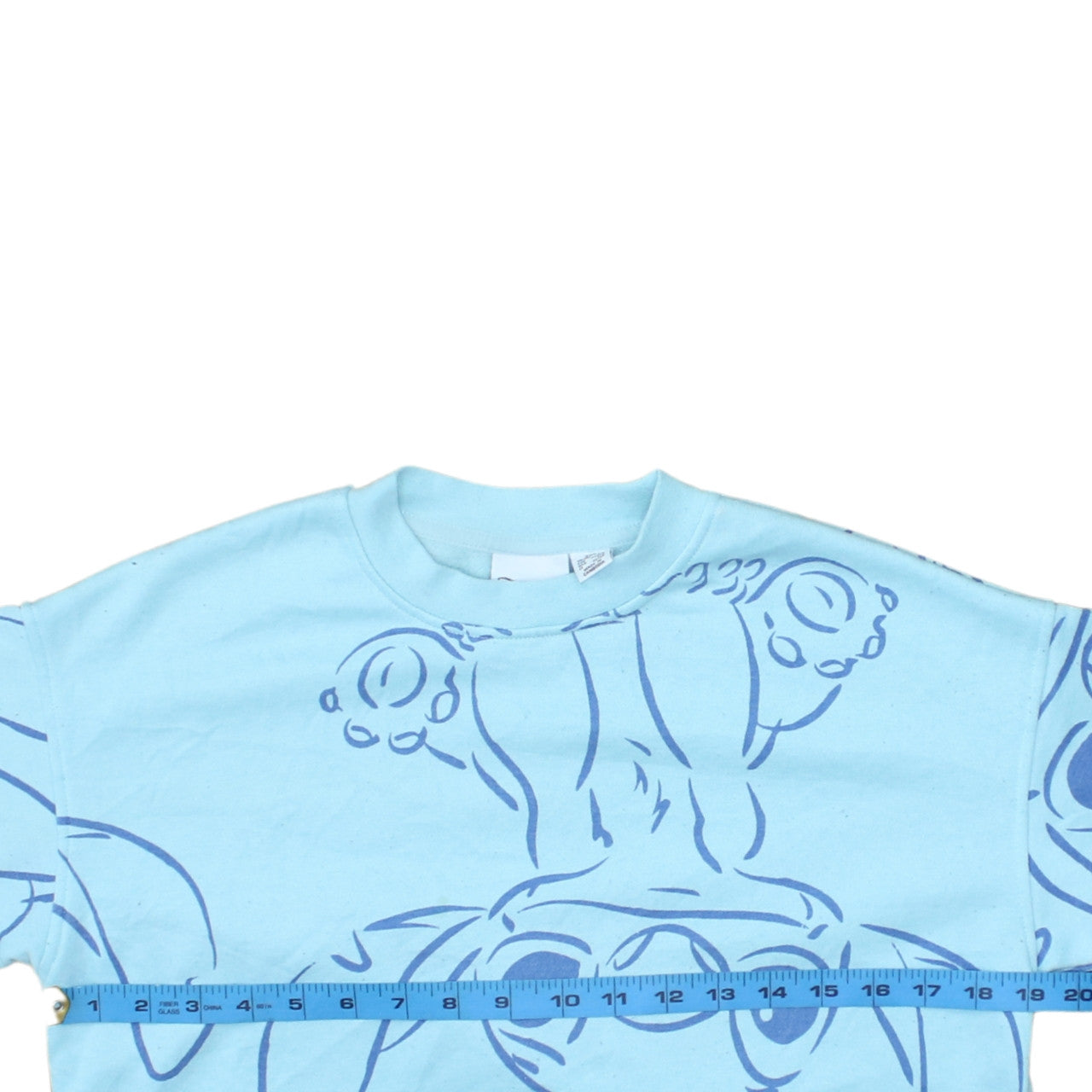 Womens UK Size 2XS Disney Blue Pullover Sweatshirt