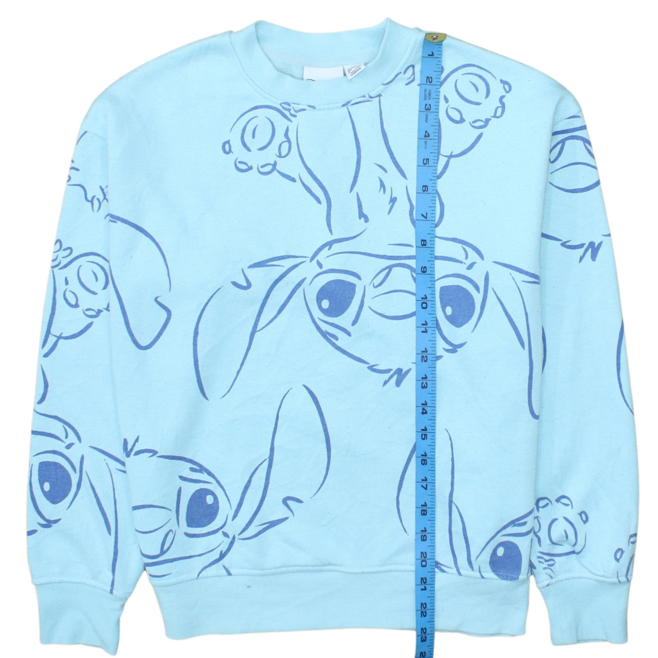 Womens UK Size 2XS Disney Blue Pullover Sweatshirt