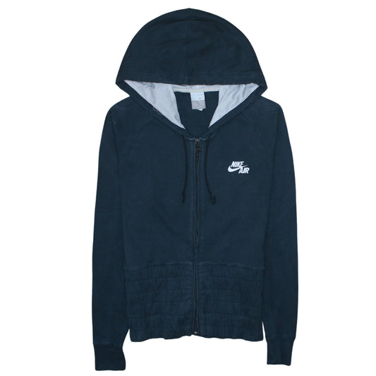 Womens UK Size XL Nike Blue Full Zip Hoodie