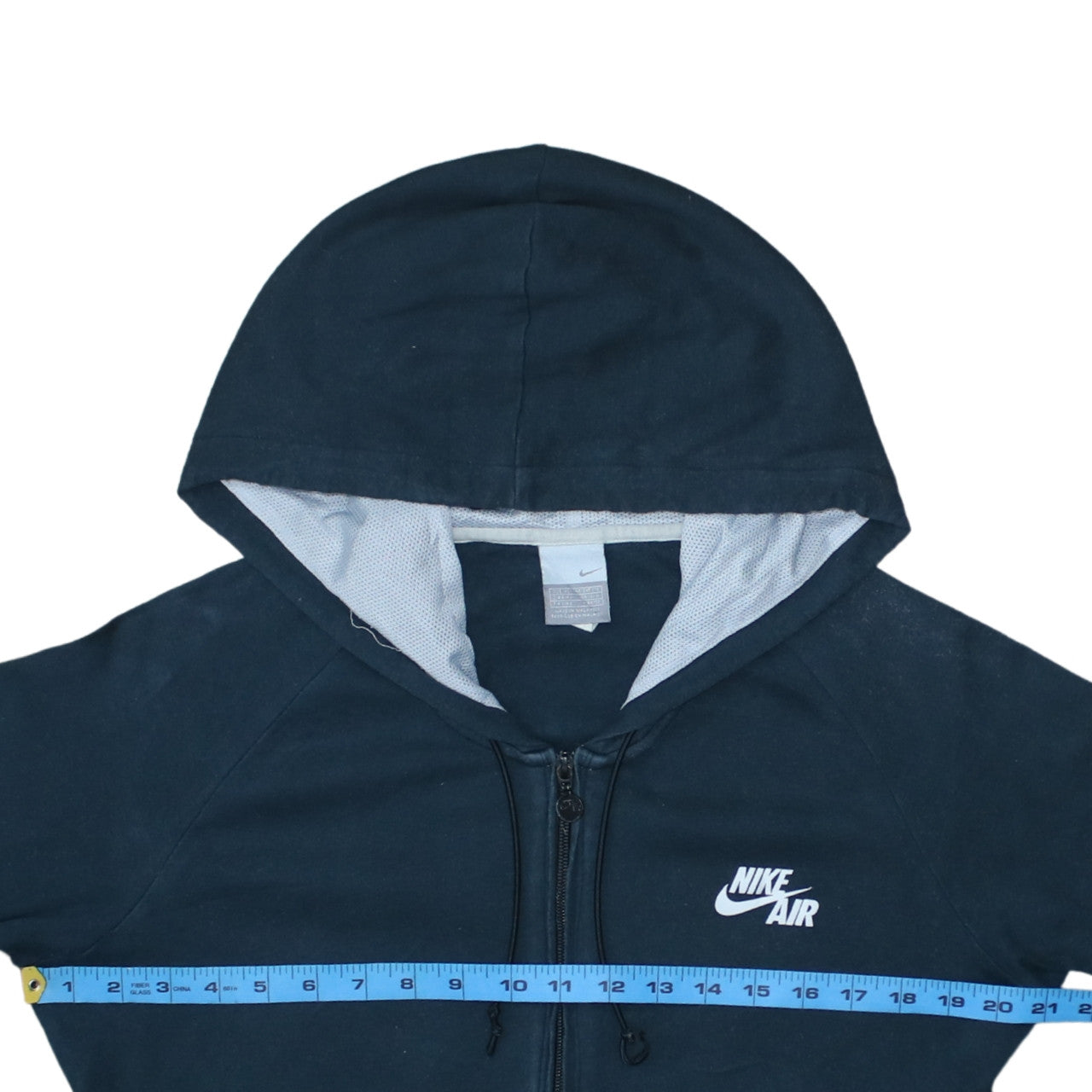 Womens UK Size XL Nike Blue Full Zip Hoodie