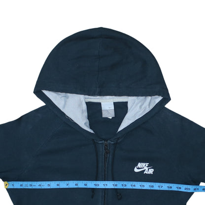 Womens UK Size XL Nike Blue Full Zip Hoodie