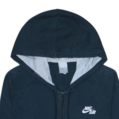 Womens UK Size XL Nike Blue Full Zip Hoodie