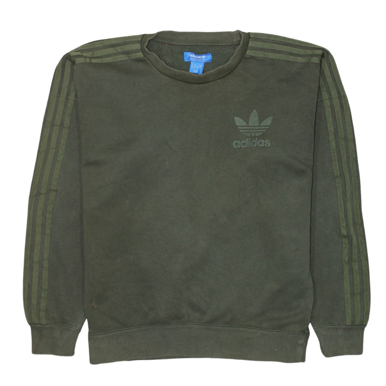 Mens UK Size S adidas Green Pullover Sweatshirt