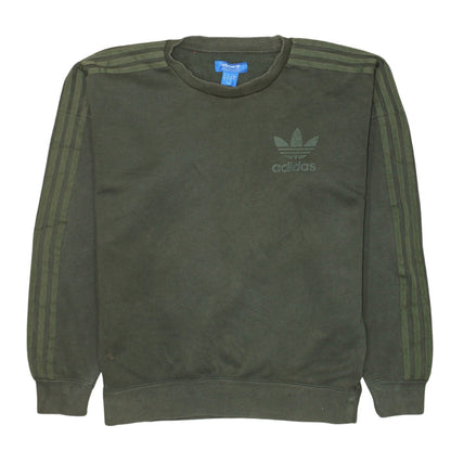 Mens UK Size S adidas Green Pullover Sweatshirt