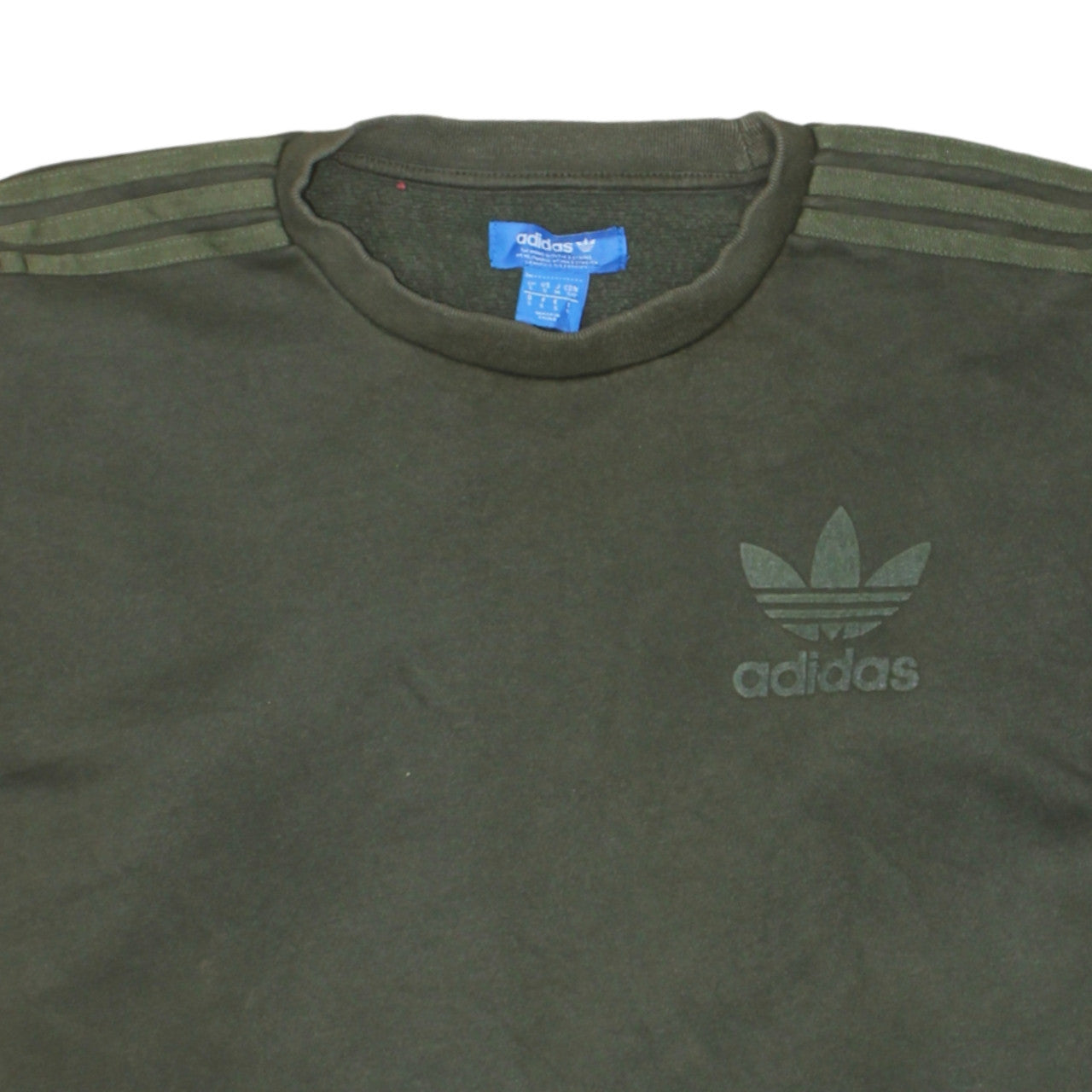 Mens UK Size S adidas Green Pullover Sweatshirt