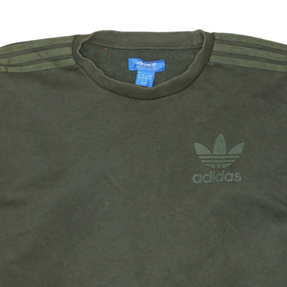 Mens UK Size S adidas Green Pullover Sweatshirt