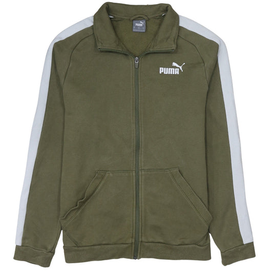 Mens UK Size S PUMA Green Gym & Training Running & Jogging Jacket