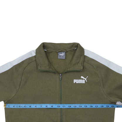 Mens UK Size S PUMA Green Gym & Training Running & Jogging Jacket