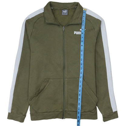 Mens UK Size S PUMA Green Gym & Training Running & Jogging Jacket