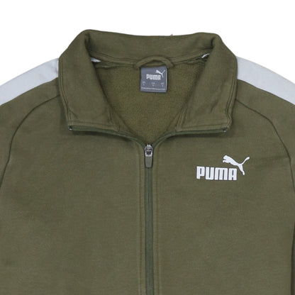 Mens UK Size S PUMA Green Gym & Training Running & Jogging Jacket