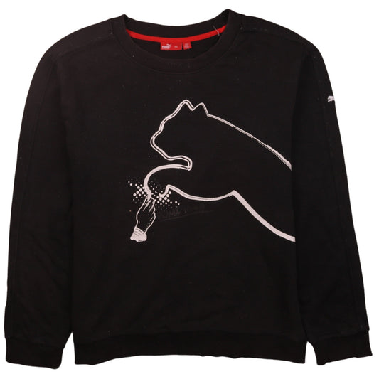 Mens UK Size 2XL PUMA Black Pullover Sweatshirt