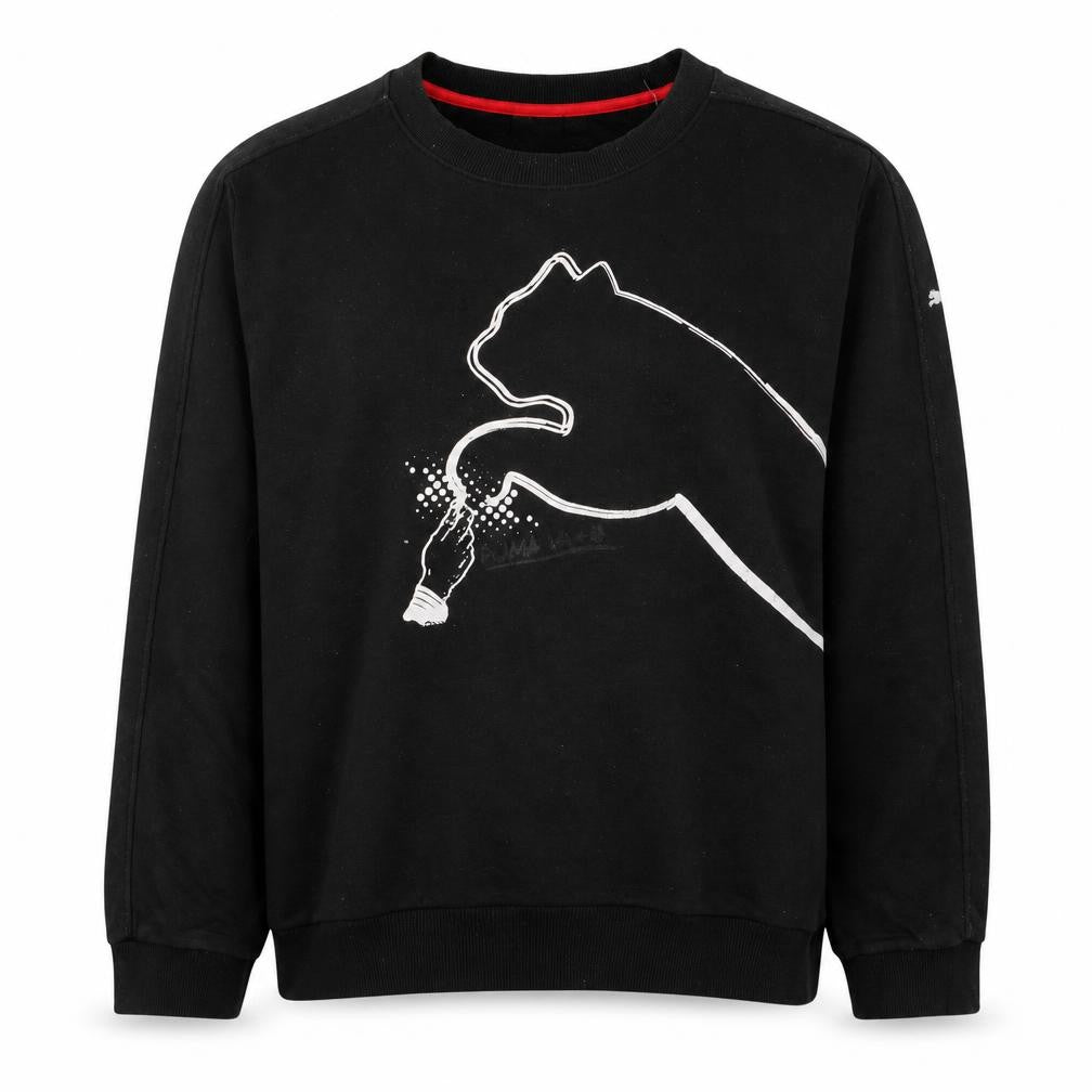 Mens UK Size 2XL PUMA Black Pullover Sweatshirt