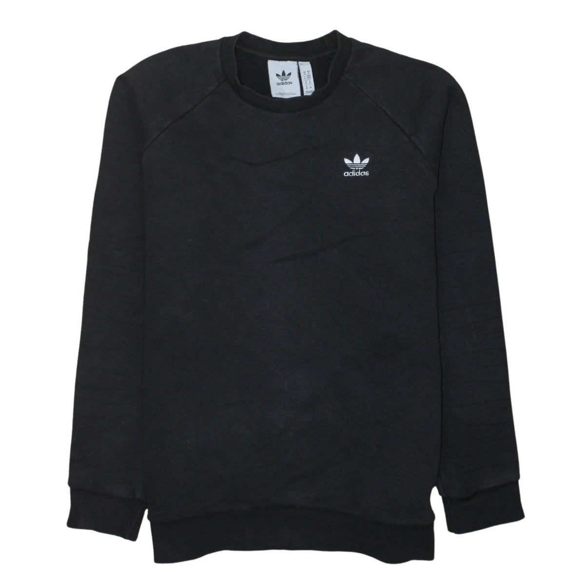 Mens UK Size M adidas Black Pullover Sweatshirt